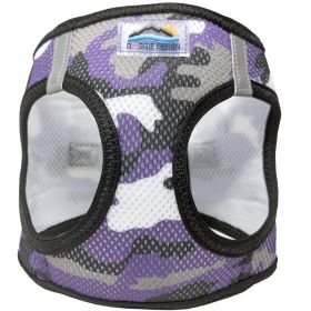 American River Choke Free Dog Harness Camouflage Collection (Color: Purple Camo, size: large)