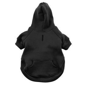 Flex-Fit Dog Hoodie (Color: Black, size: large)